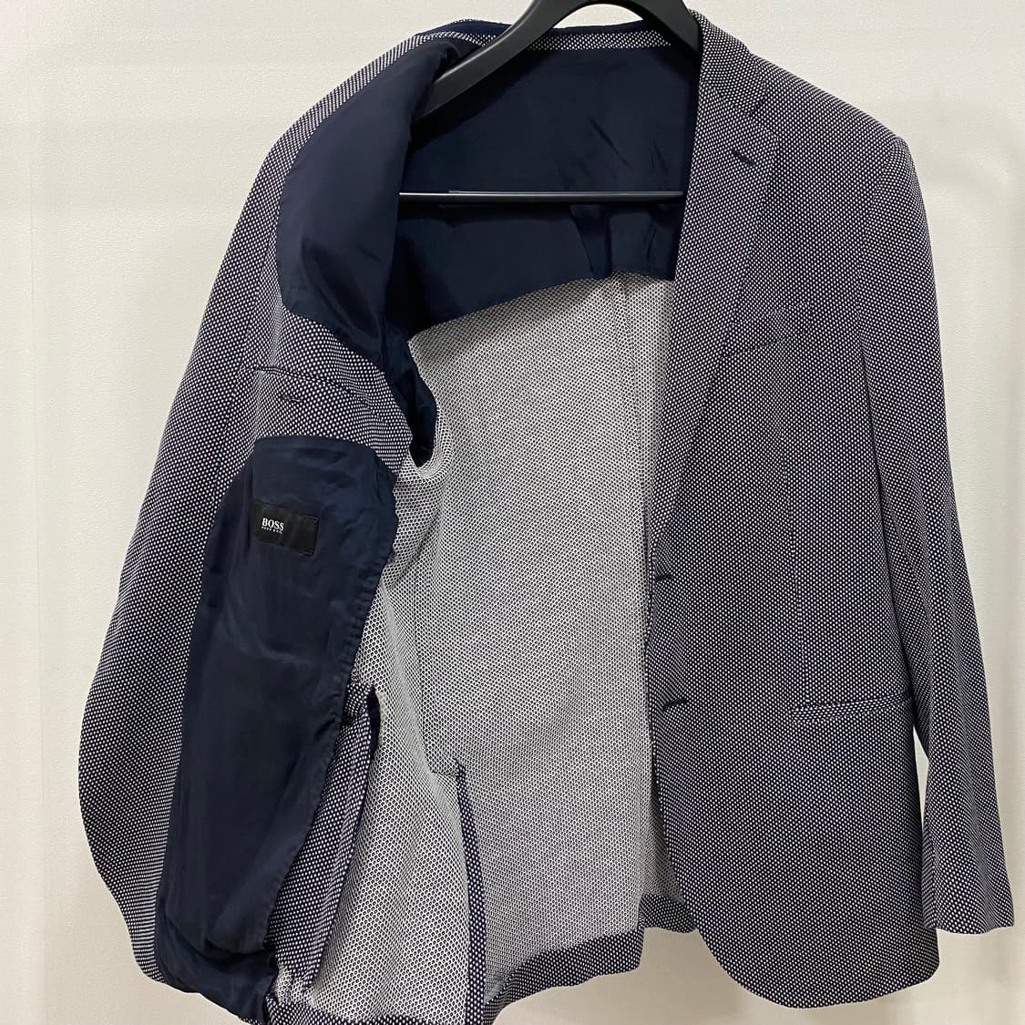 휴고보스 패턴 싱글 블레이저 매장판 상품이미지9