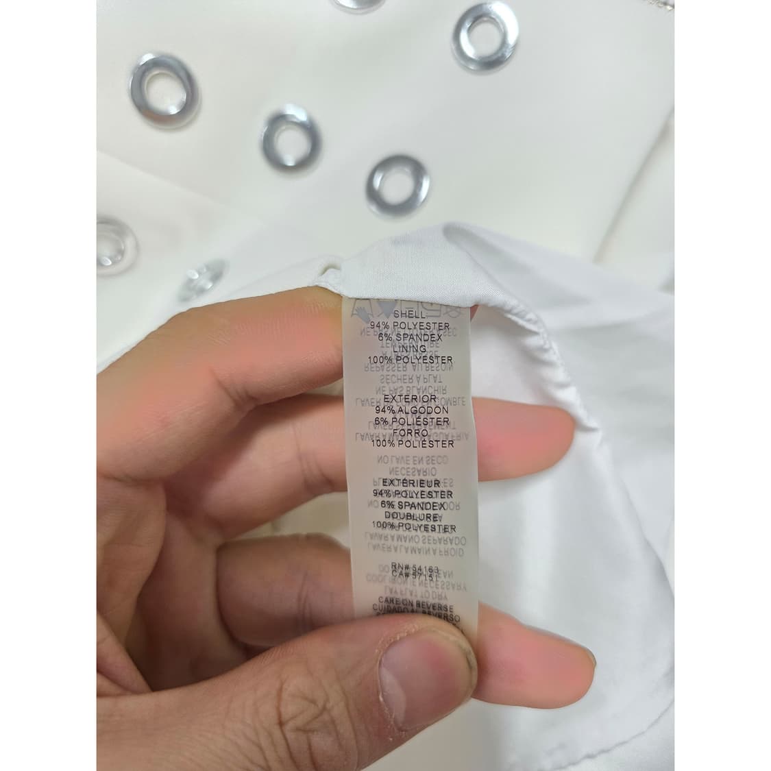 택포// 캘빈클라인 CK 화이트 여성 자켓 S 상품이미지3