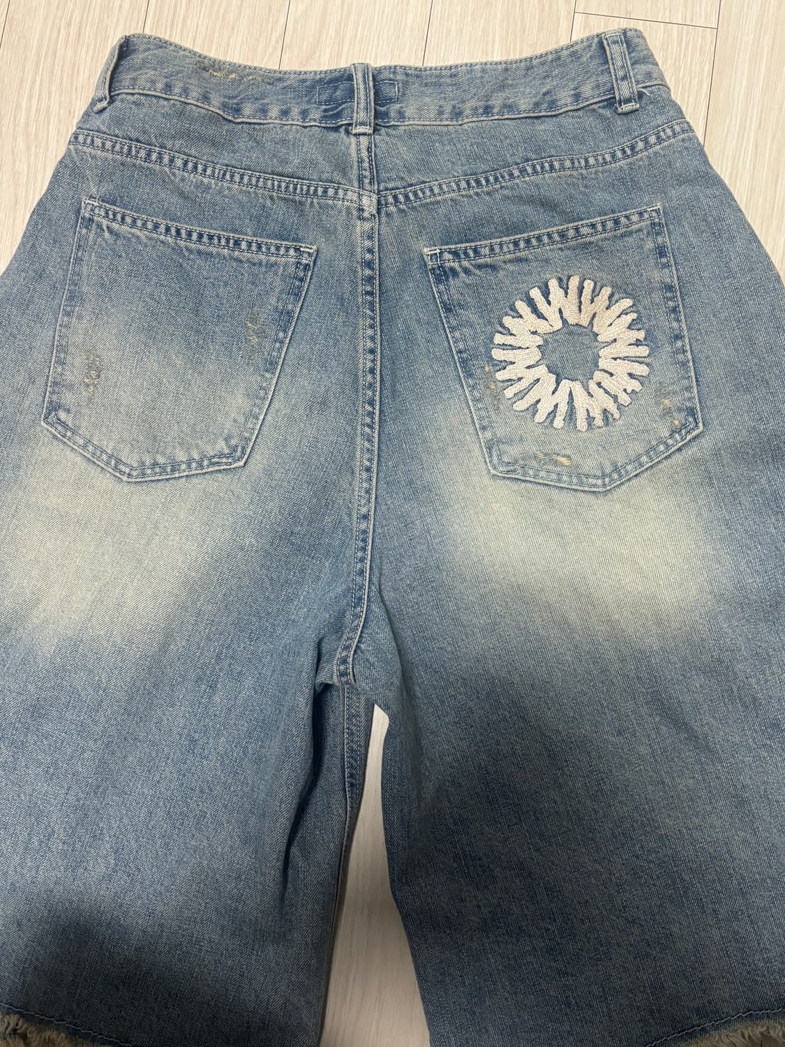 999휴머니티 CUTTING EDGE DENIM BURMUDA PANTS 상품이미지4