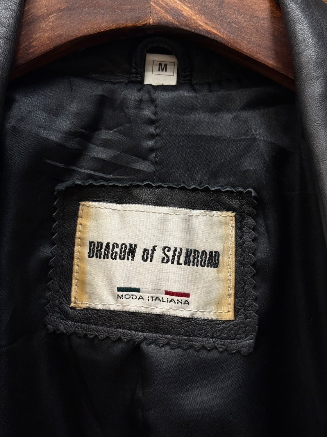 90s Double-Breasted Leather Car Coat 상품이미지8