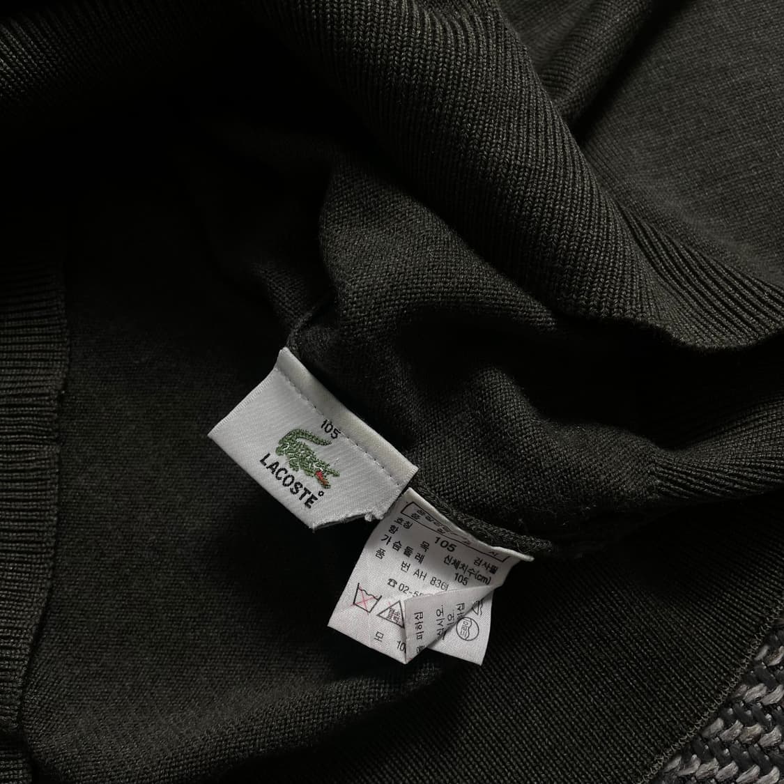 라코스테 자수로고 미니멀 울 넥 폴라 니트y 4154 상품이미지5