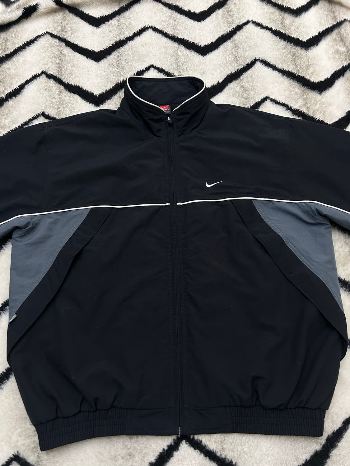 [L]나이키 올드스쿨 빅 스우시 폴리쉘 자켓/블랙 상품이미지4