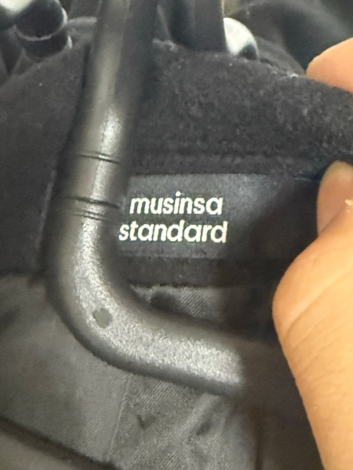 무신사 스탠다드 캐시미어 코트 블랙 XL 상품이미지3