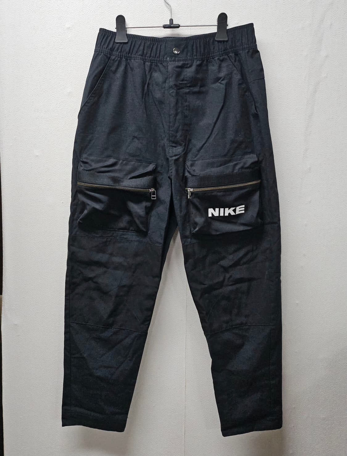 정품) 나이키 블랙 카고 와이드 바지 S 상품이미지1