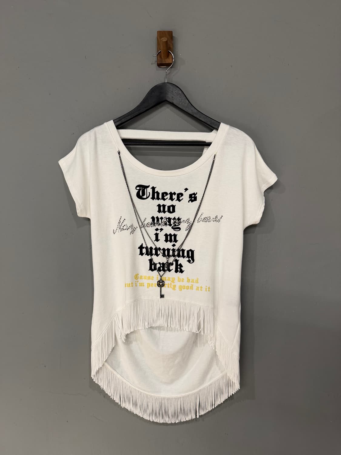 Cecil Mcbee necklace point lettering top 상품이미지5