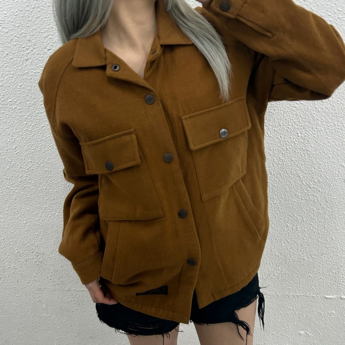 디키즈 포켓 캬라멜맛 울 자켓 L 상품이미지1