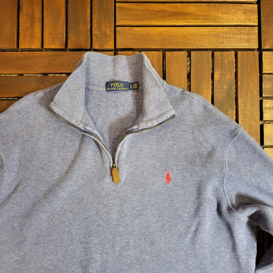 폴로 랄프로렌 반 집업 니트 (L) 상품이미지2