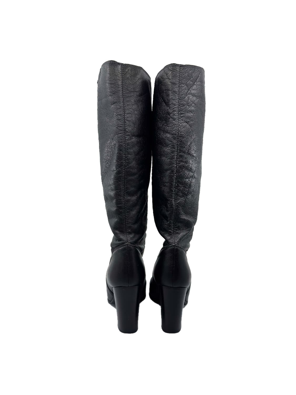 Chanel Logo Mid-Calf Leather Boots/ 36 상품이미지5
