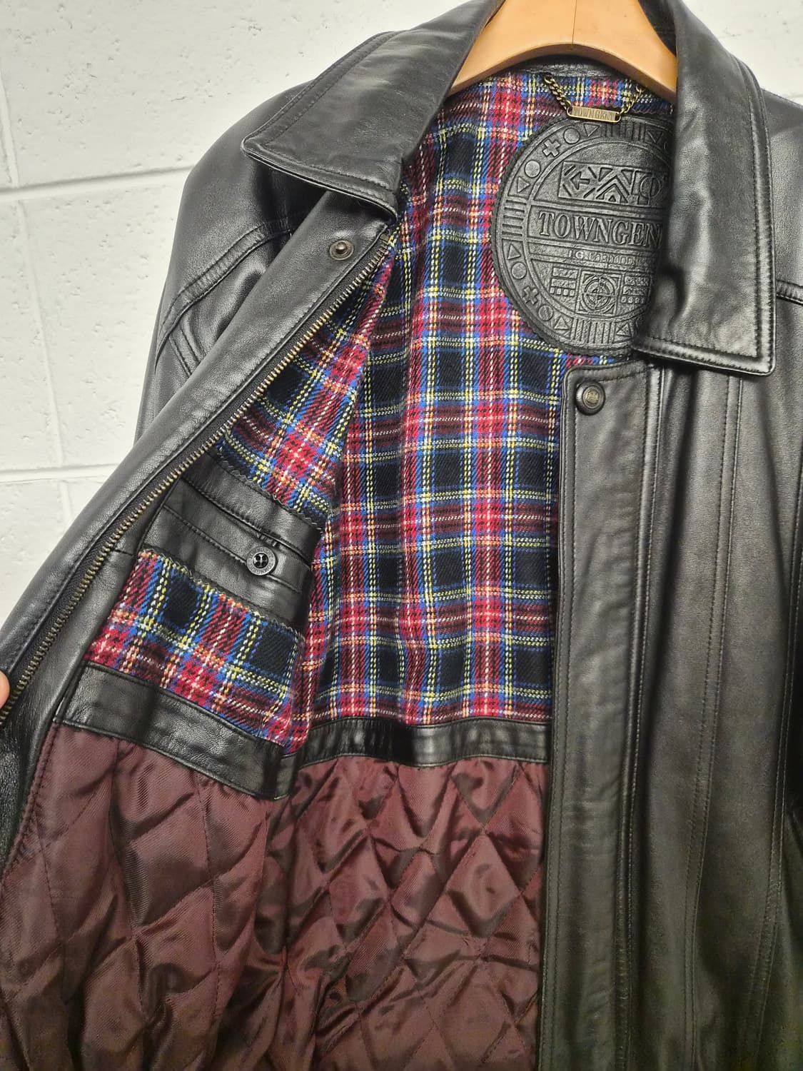 100) TOWNGENT 타운젠트 올드스쿨 양가죽 점퍼 팝니다 상품이미지4