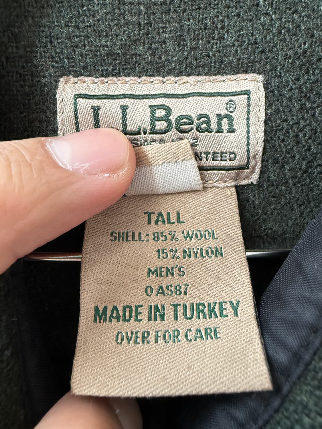 L.L bean 엘엘빈 울 셔츠 자켓 L 터키산 상품이미지3