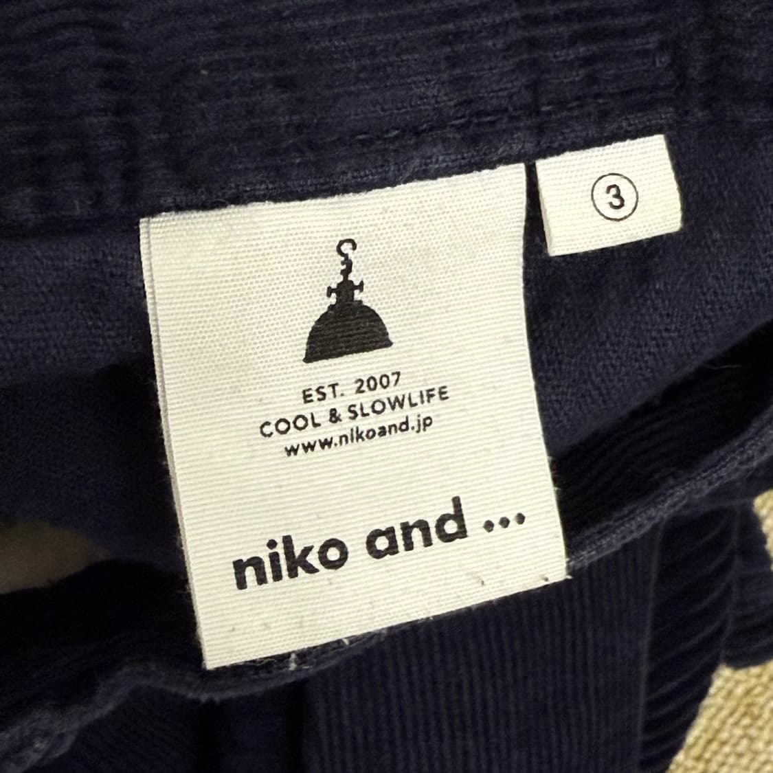 니코앤드 네이비 코듀로이 스트레이트핏 팬츠 3 상품이미지4