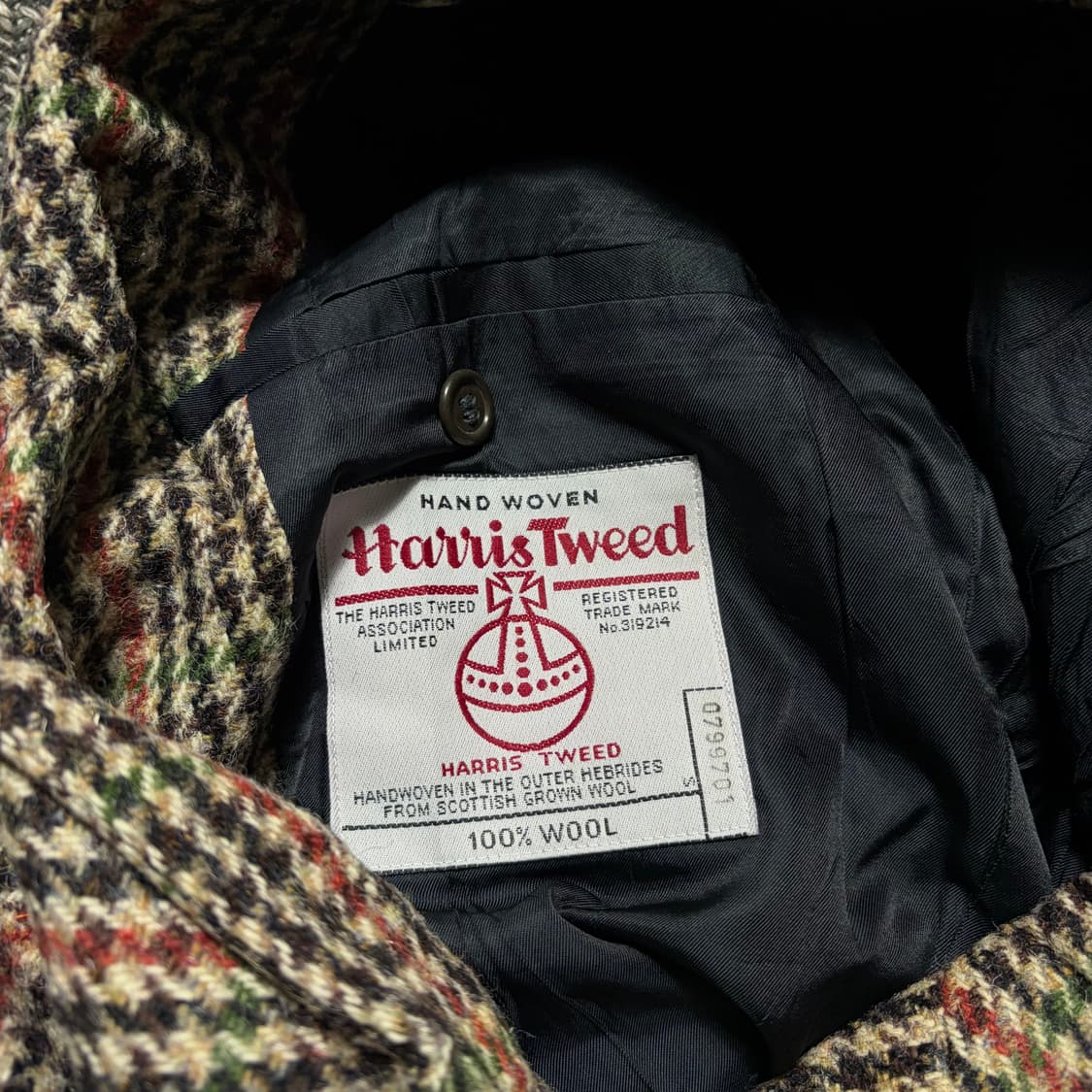 해리스트위드 3버튼 울 100% 블레이저(Free) 상품이미지6