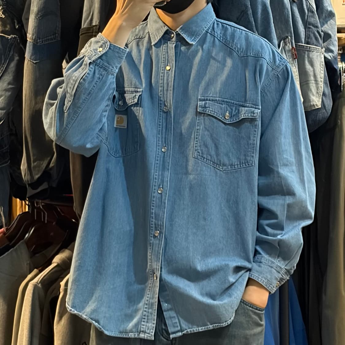 [NO.9] 칼하트 데님 긴팔셔츠 상품이미지2