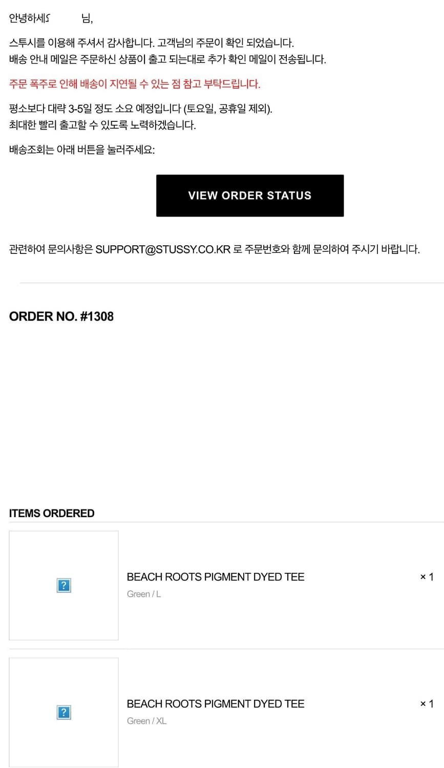 스투시 비치 루트 티셔츠 그린 피그먼트 반팔티 사이즈 L Stussy B 상품이미지3