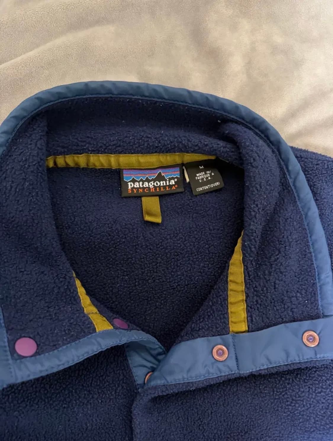 90s usa 파타고니아 신칠라 네이비 m 상품이미지3