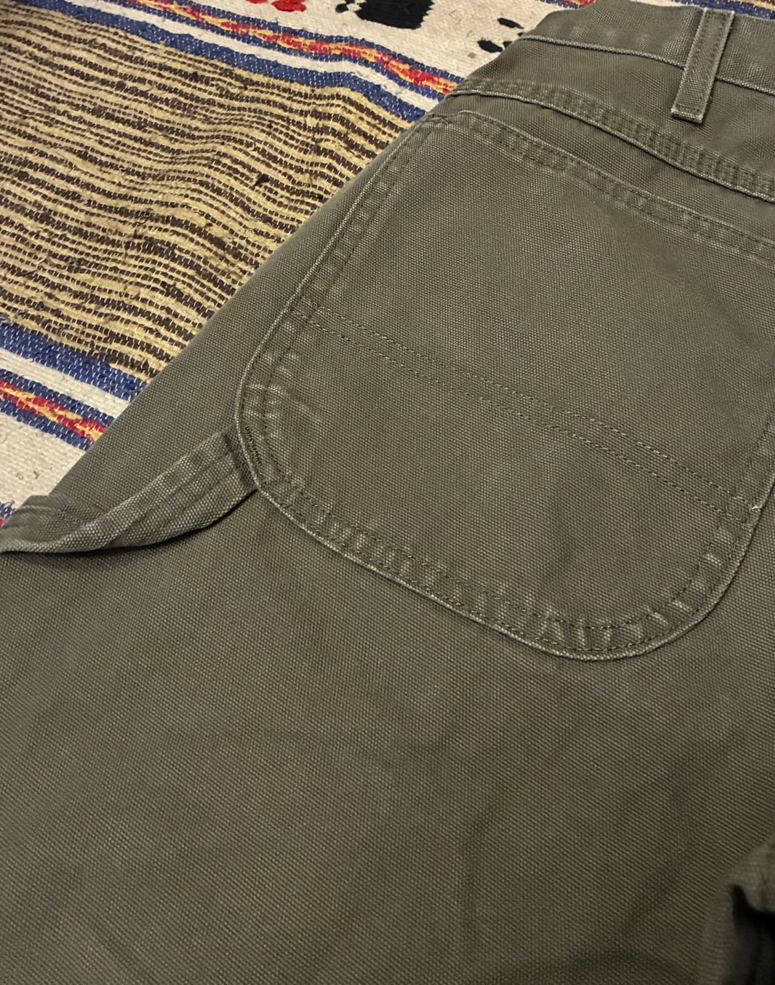 (31~32)디키즈 덕 캔버스 싱글니 카펜터 워크팬츠 카키 상품이미지7