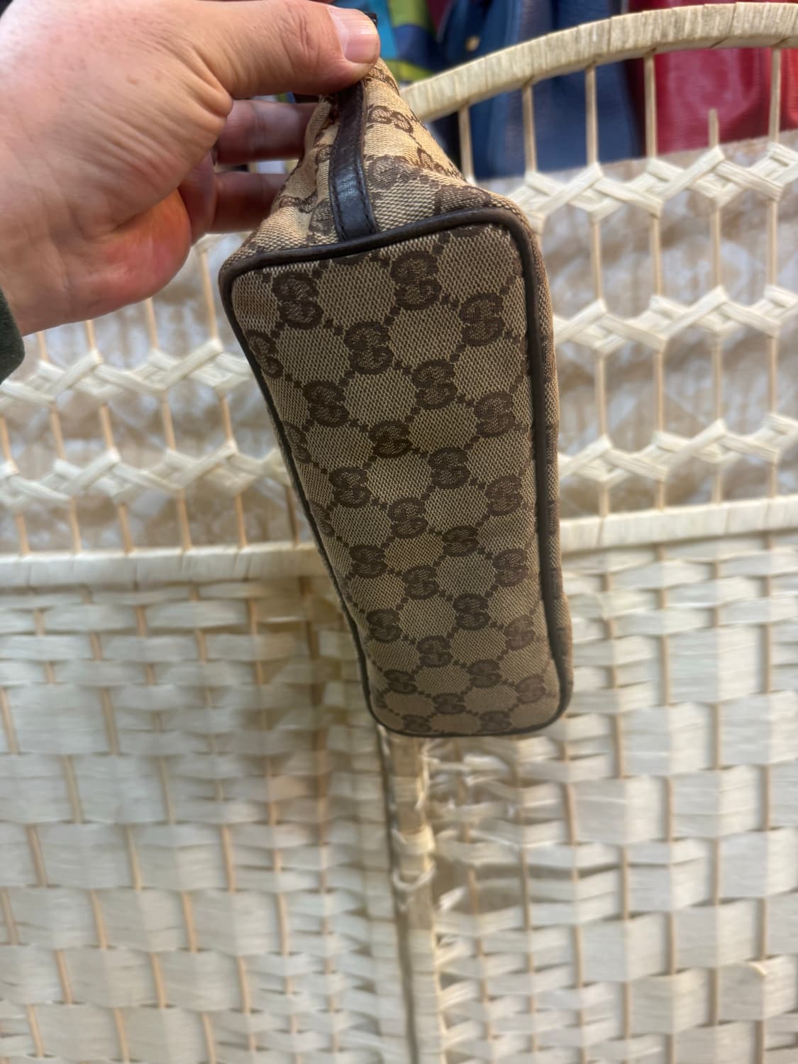 정품 구찌 빈티지 자가드 미니 토트백 팝니다 상품이미지6