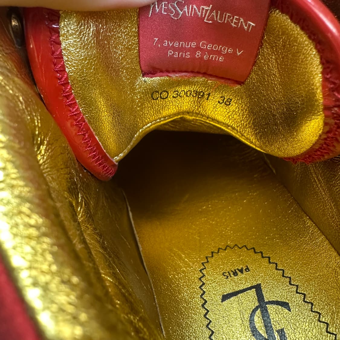 입생로랑 말리부 레더 레드하이탑스니커즈 245 상품이미지6