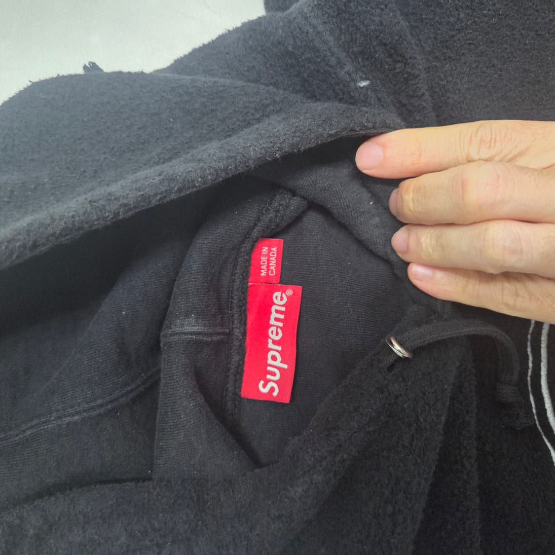 슈프림 블랙 후디 L 상품이미지4