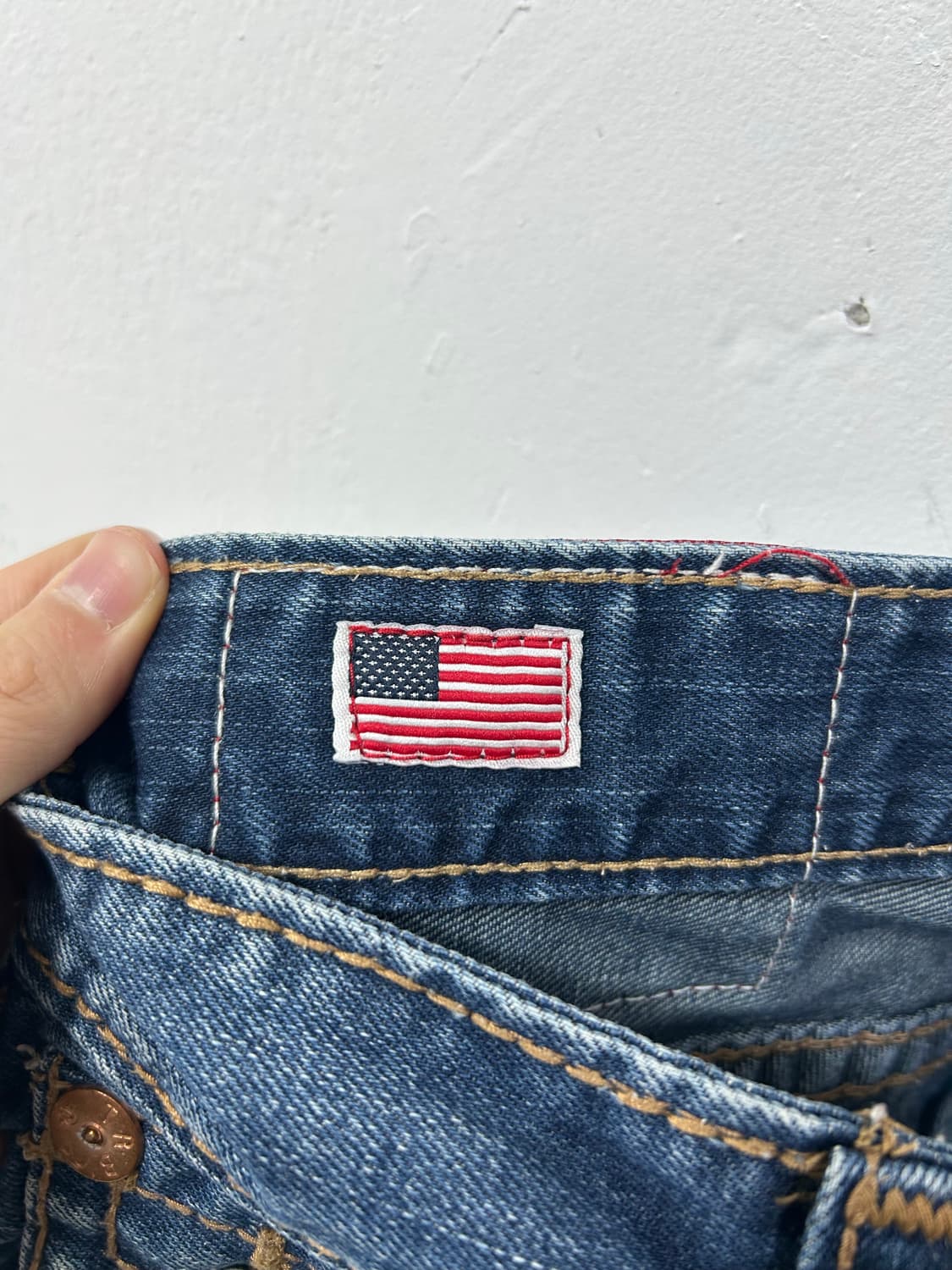 [TRUE RELIGION] 트루릴리전 성조기 스티치 데님 팬츠 상품이미지10