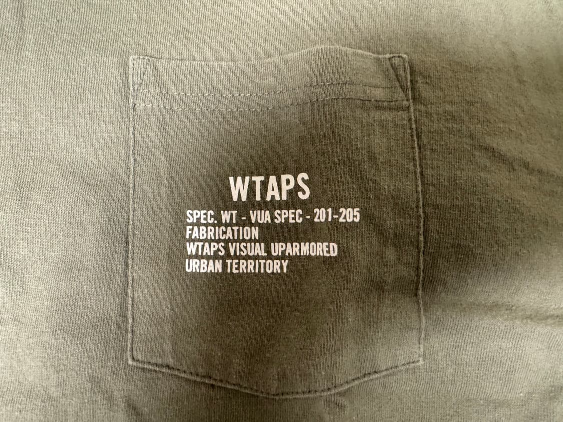 VANS x WTAPS 카키 티셔츠 상품이미지3