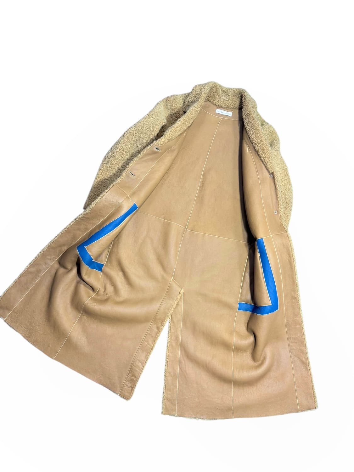 Ines&marechal 한섬 이네스앤마샬 쉽스킨 롱 무스탕 상품이미지3