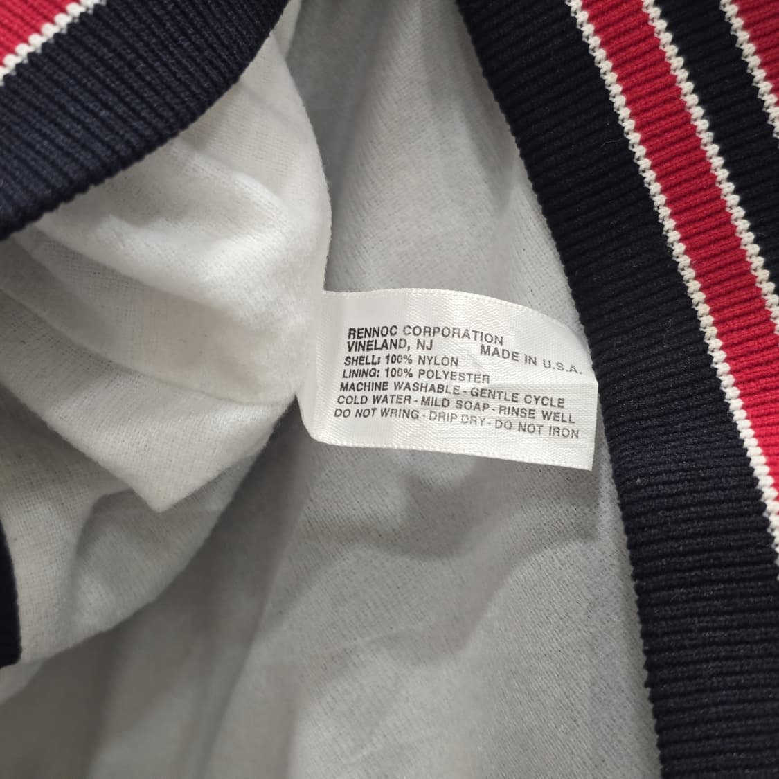 RENNOC USA 나일론 아노락 하프집 자켓 3XL 블랙 상품이미지4