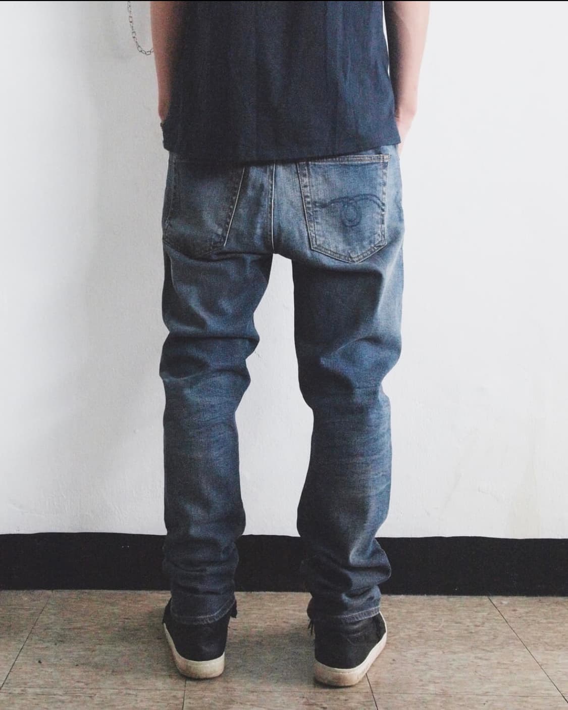 R13 새깅 워시드 진 상품이미지2