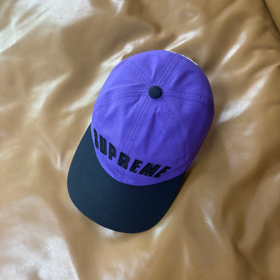 슈프림 노스페이스 고어텍스 6패널 볼캡 모자 아크 로고 퍼플 블랙 상품이미지5