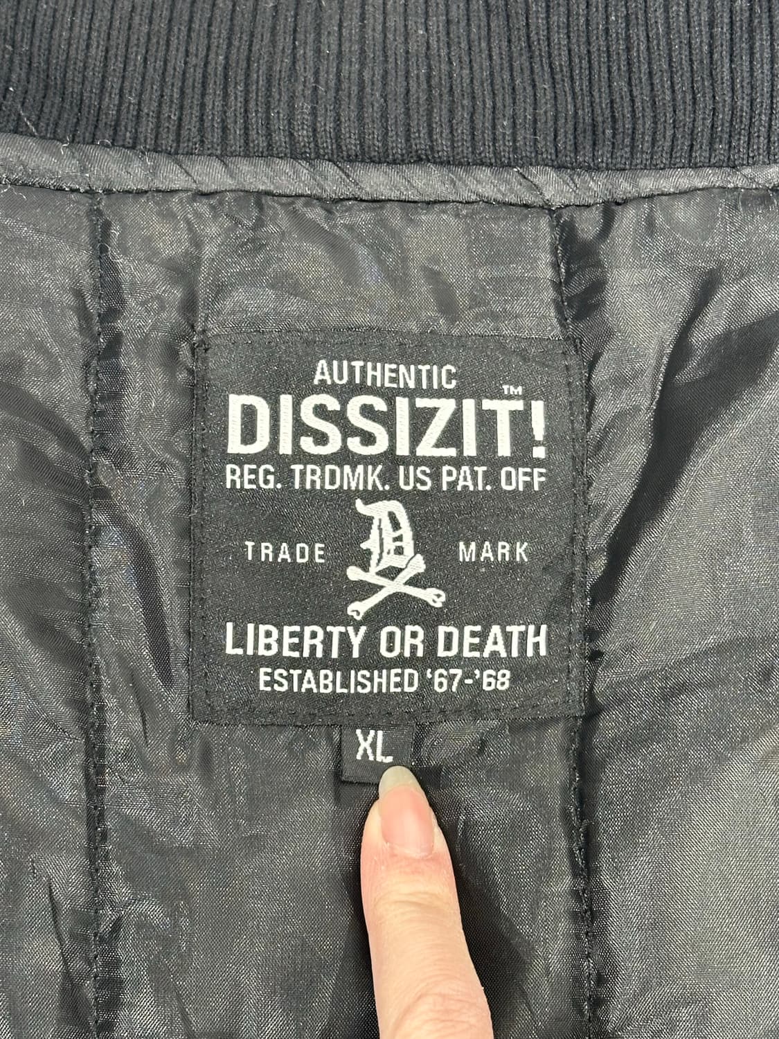 일본 빈티지 블랙 점퍼 빅 로고 자켓 XL 상품이미지7