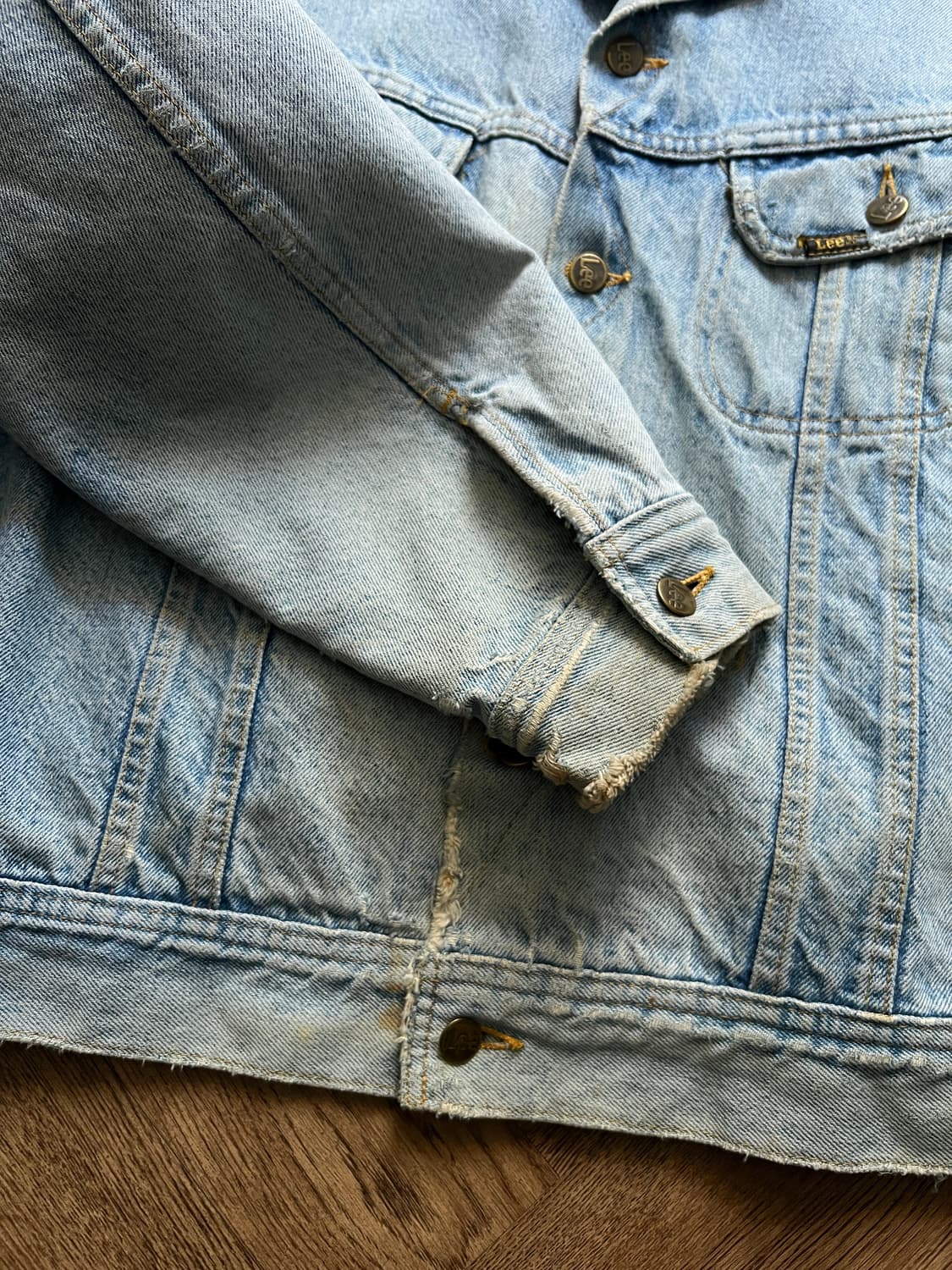 [L]80's Lee 스톰라이더 빈티지 워싱 트러커 자켓 R4 상품이미지5