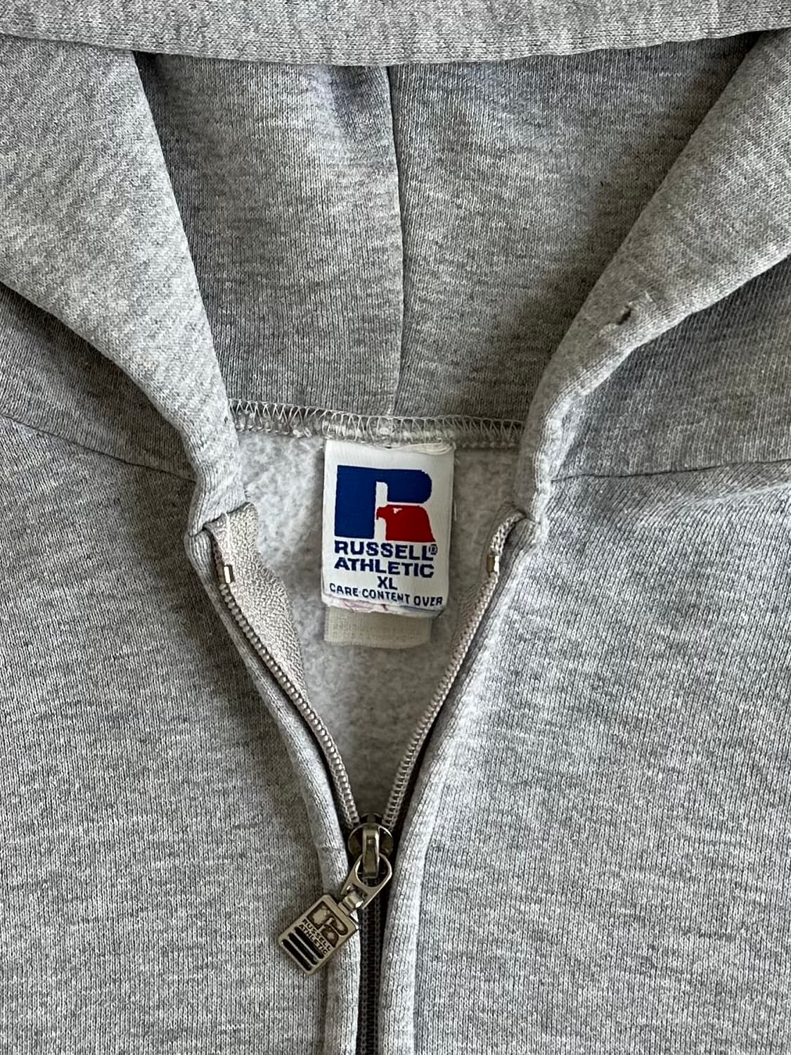 90s 빈티지 러셀 후드집업 그레이 XL 상품이미지6