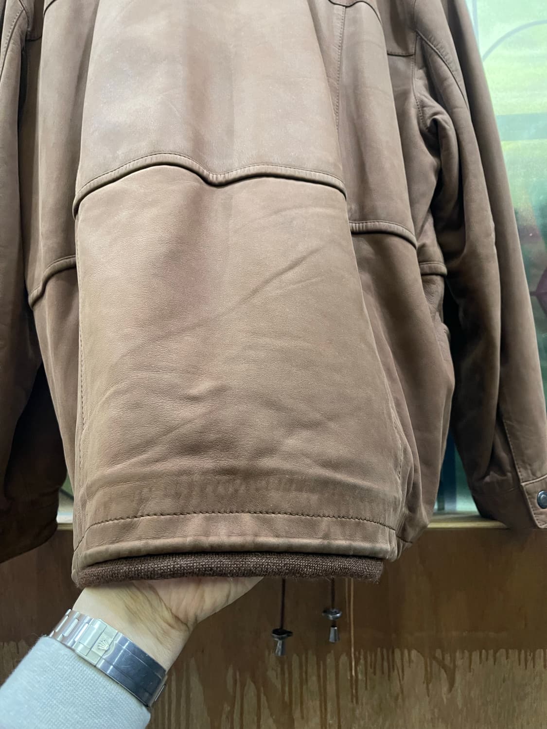 Vintage TORRAS 레더 카코트 상품이미지10