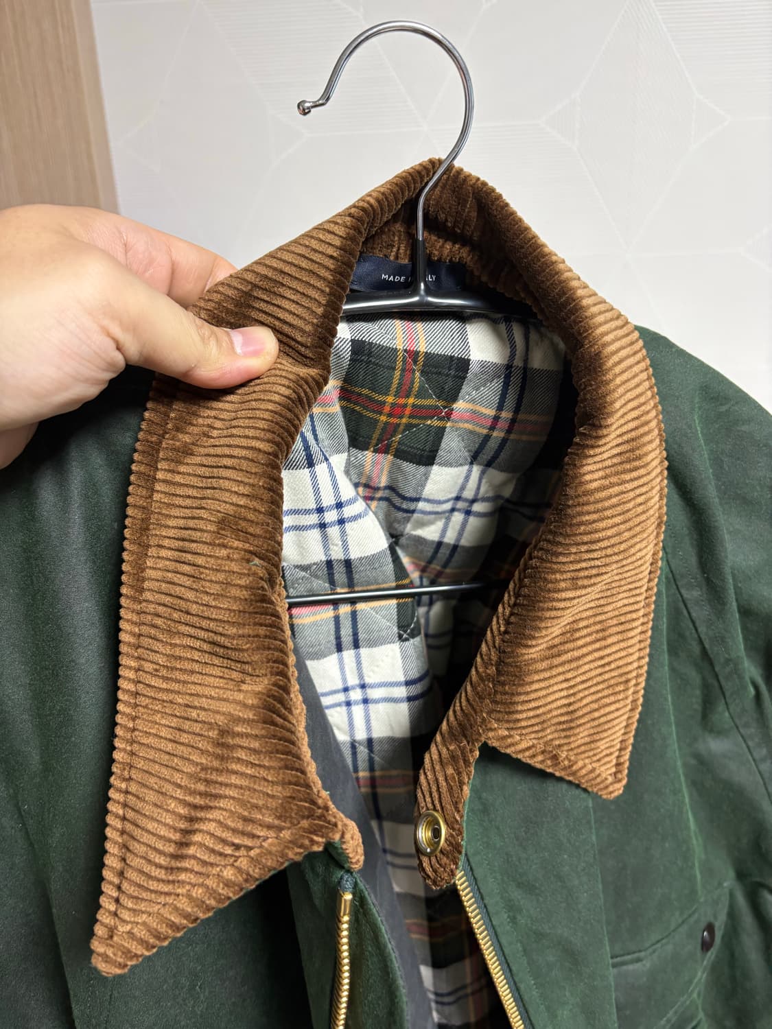 드레익스 그린 왁스 커버올 자켓 상품이미지4