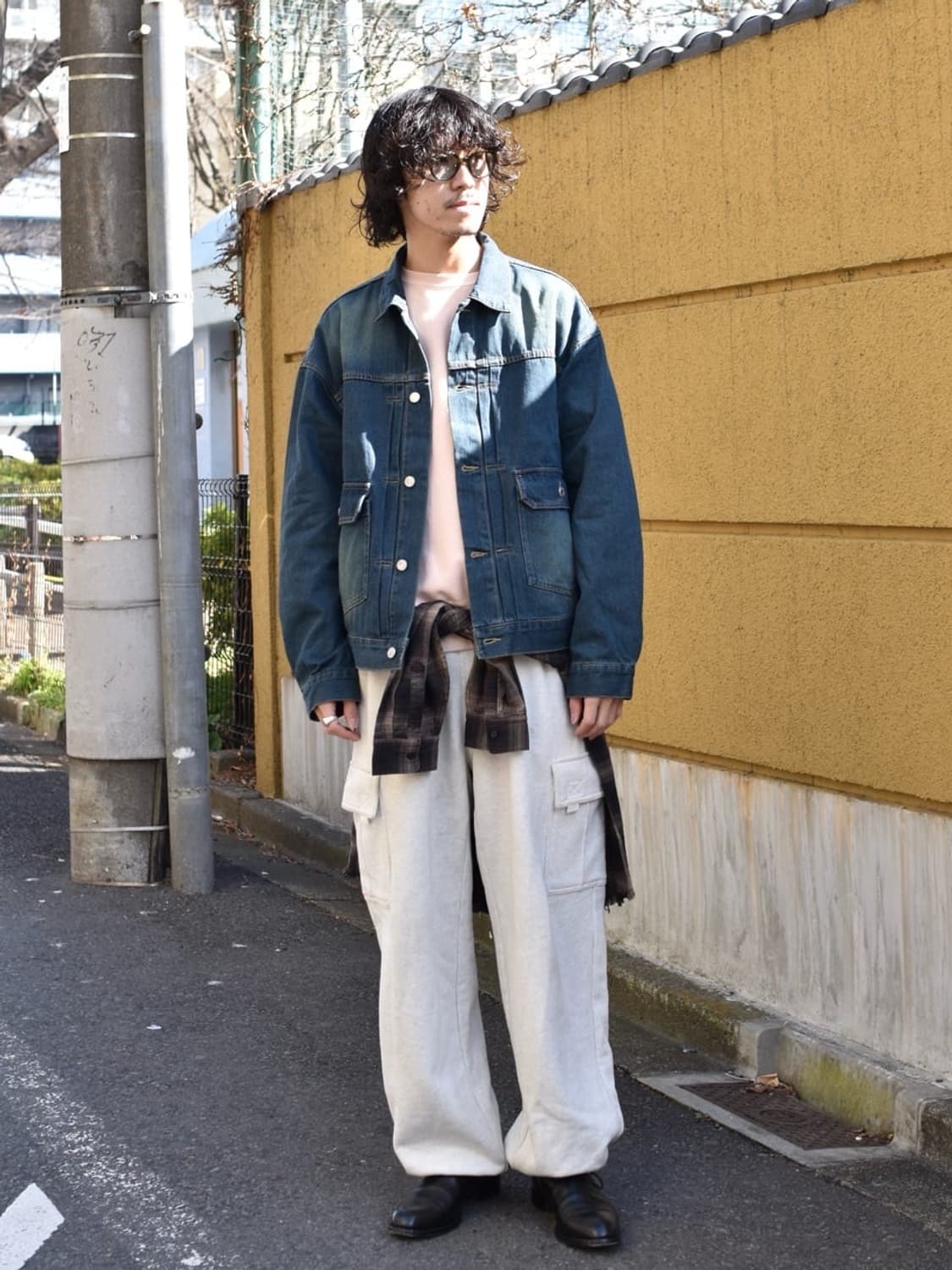 프릭스스토어 오버핏 2세대 데님 자켓 G잔 트러커 커버올 인디고 블루 L 상품이미지6