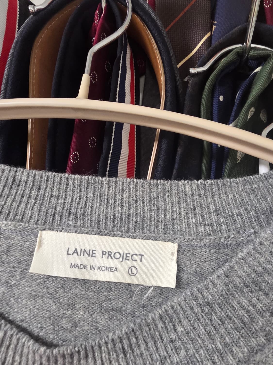 Laine 레인 캐시미어 울 니트 그레이 상품이미지3