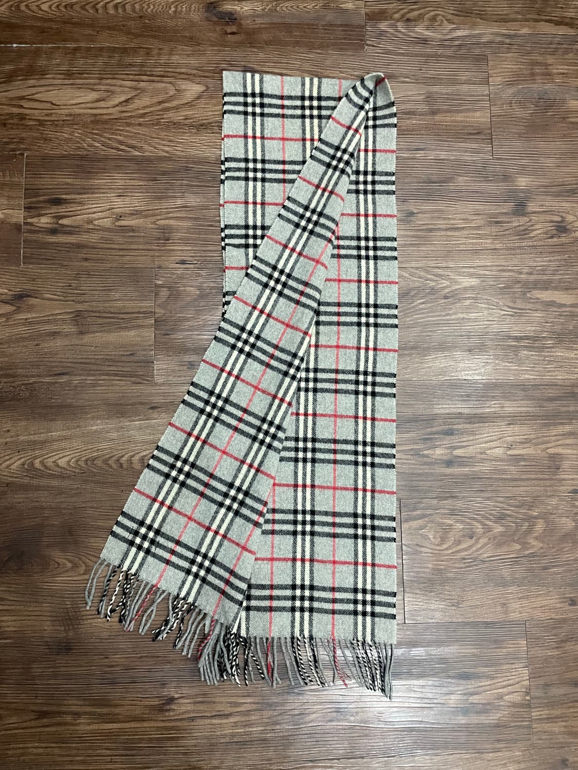 버버리 램스울 노바체크 머플러 목도리 그레이 상품이미지5