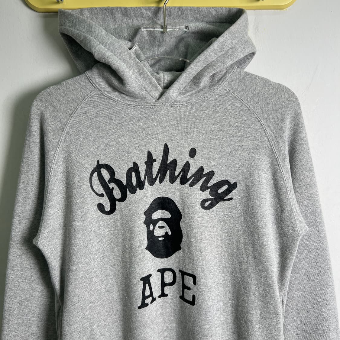 Bape 베이프 컬리지 로고 그레이 후드 원피스 S 상품이미지4