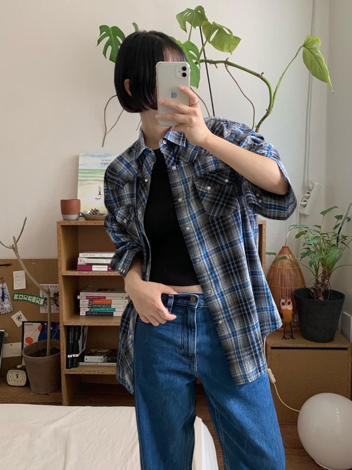 랭글러 체크 셔츠 (Man XL) 상품이미지1