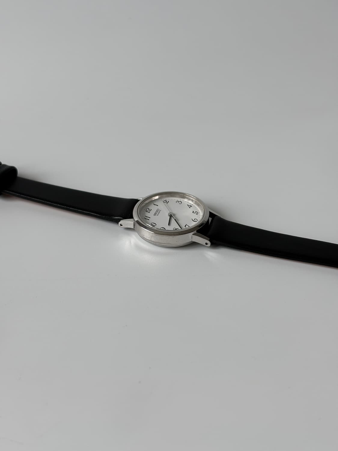 1980년대 빈티지시계 아라빅 인덱스 실버 쿼츠 여성 상품이미지5