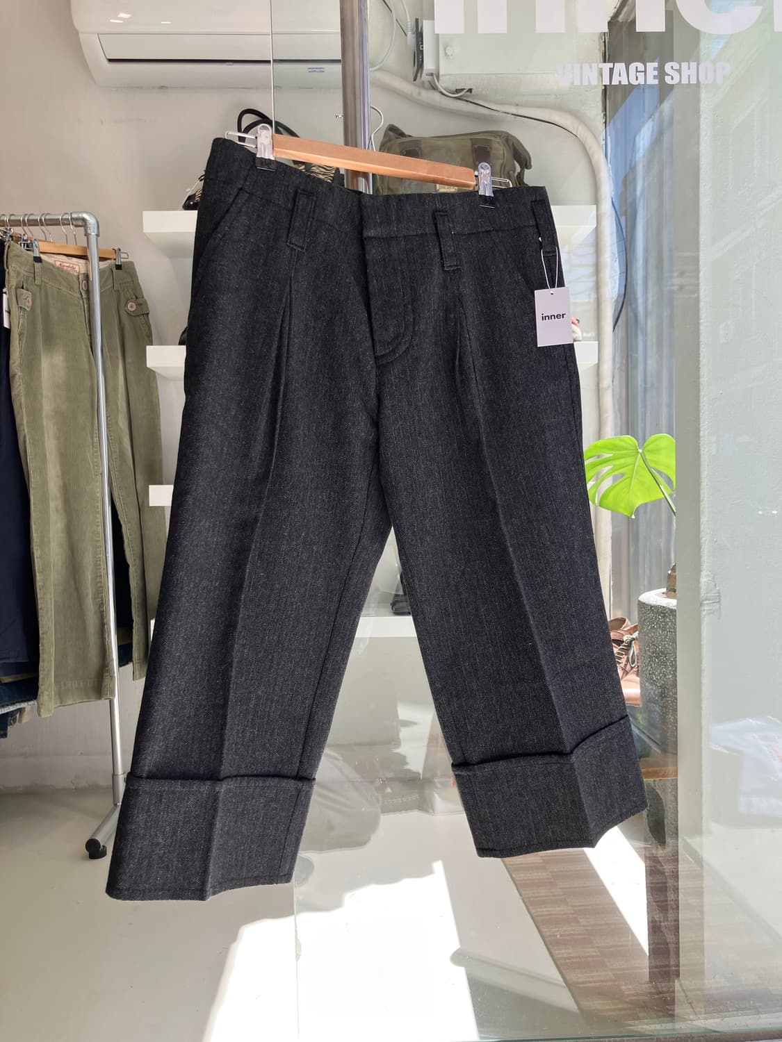 DSQUARED2 헤링본 울 크롭 슬랙스 28 상품이미지2