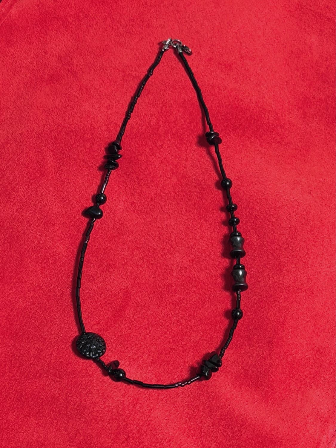 [rrrocnoc] yeon 블랙 비즈목걸이 상품이미지3