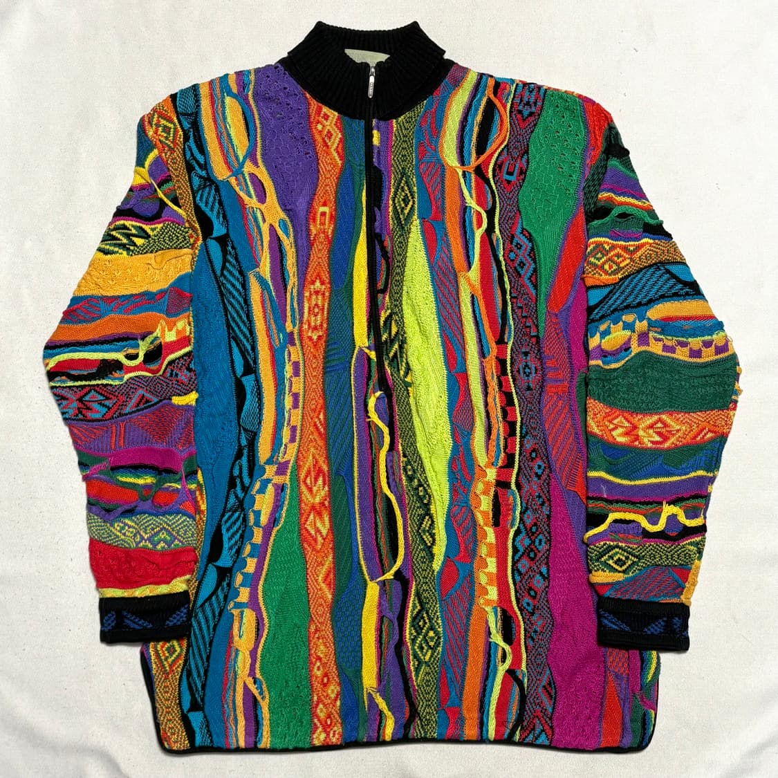 S 쿠지 케이블 하프집업 니트 상품이미지2