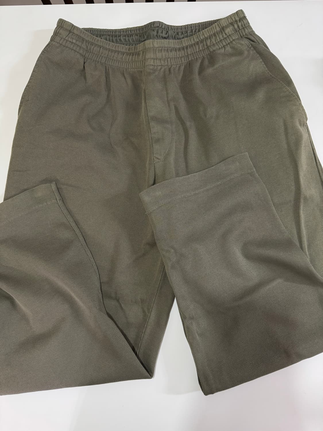 [M] 유니클로 U 프렌치 립 팬츠 (올리브) 상품이미지2