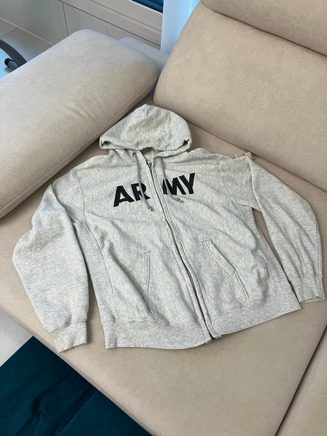90s Army hoodie zip up 상품이미지1