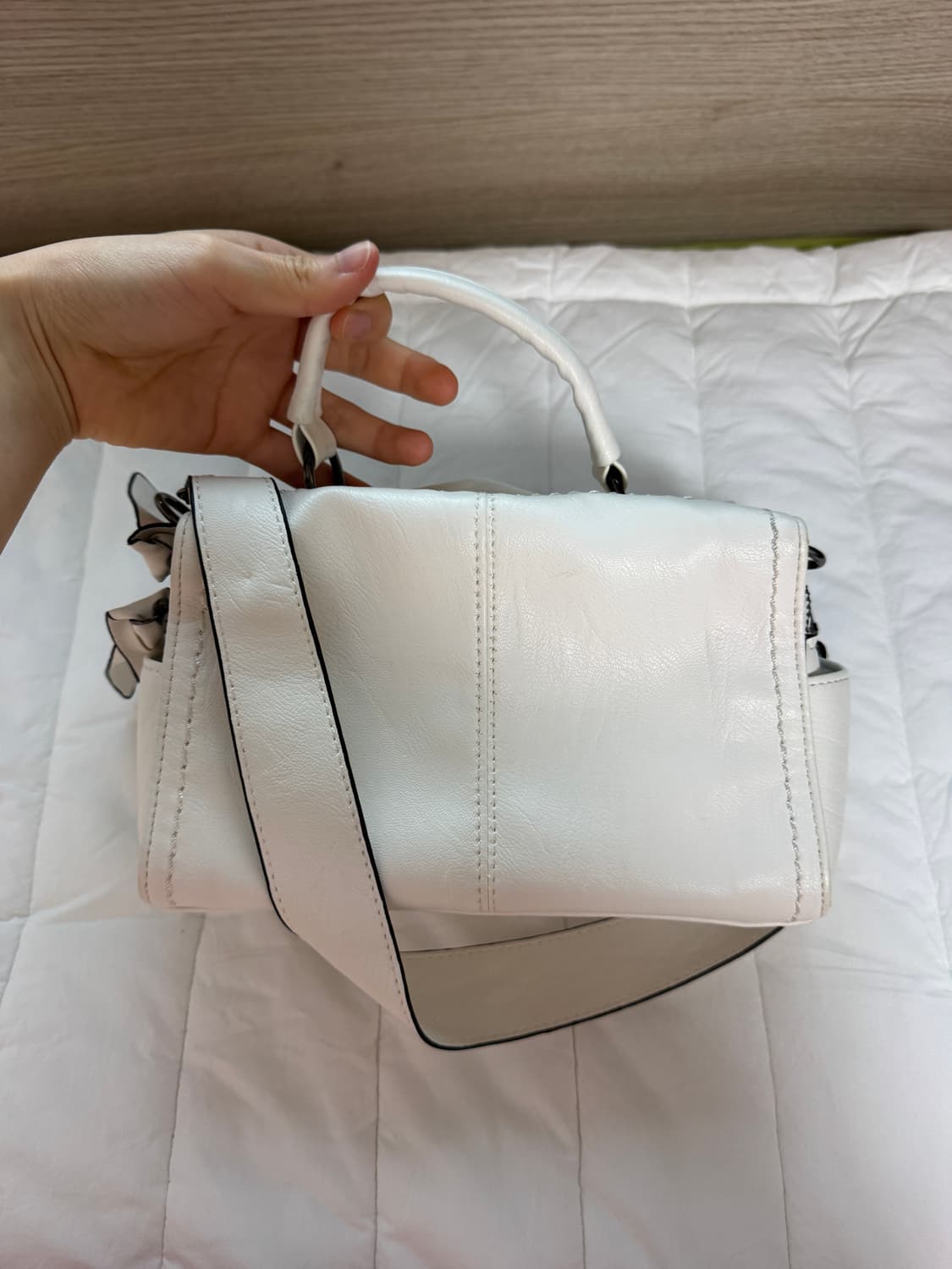 화이트 투웨이 숄더백 상품이미지1