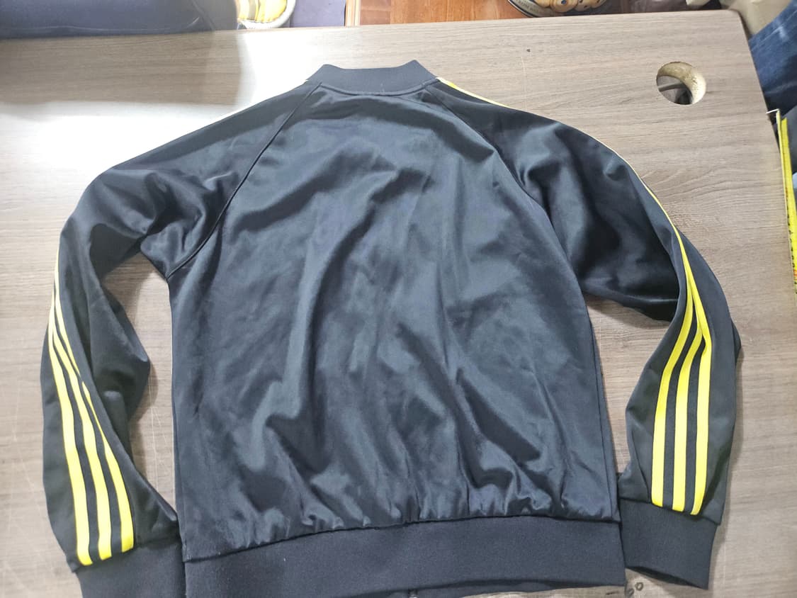 아디다스 블랙 옐로우 검노 여자 트랙탑 져지집업 90 상품이미지4