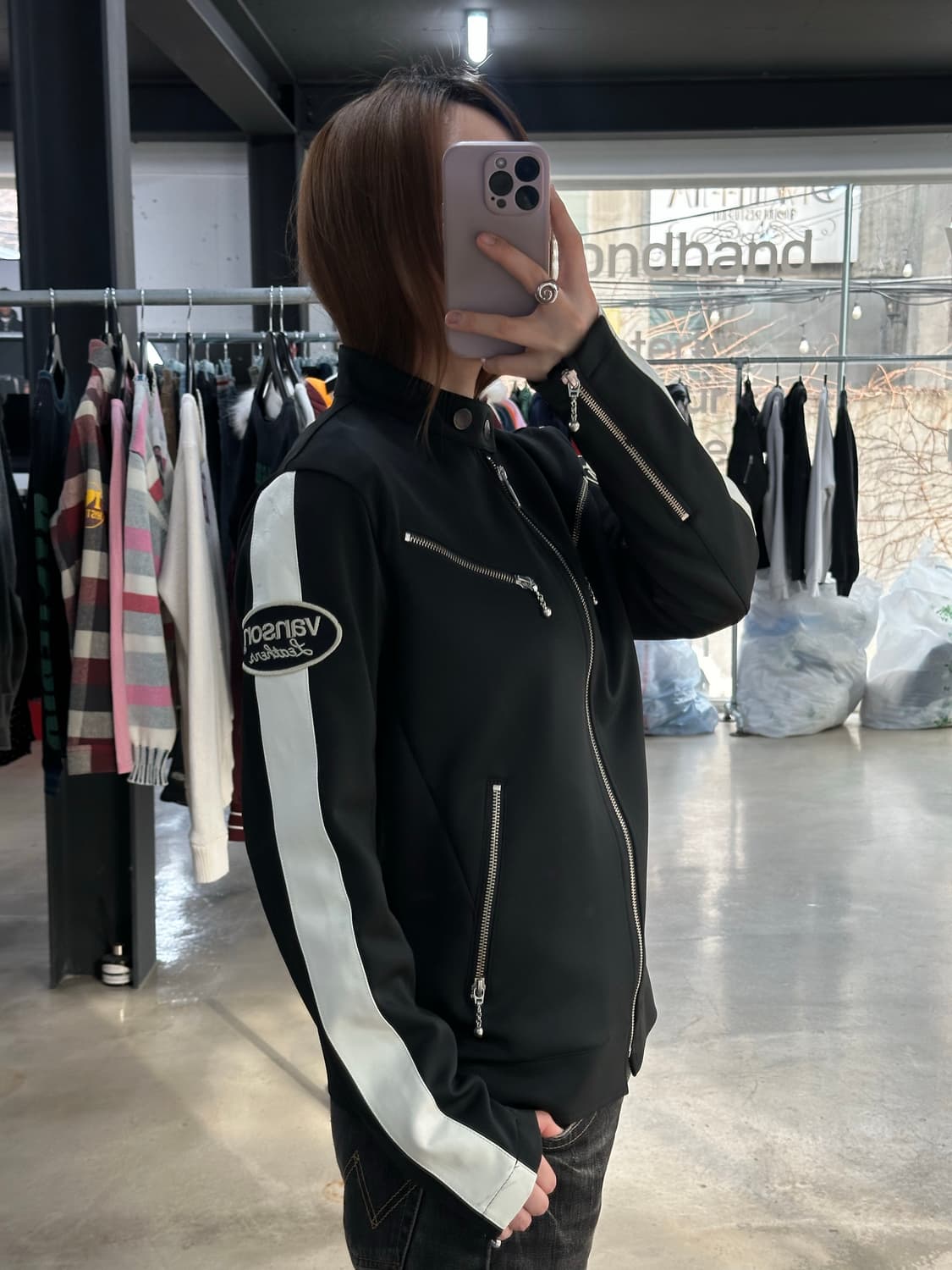 벤슨 본 넥버클 트랙 자켓 상품이미지1