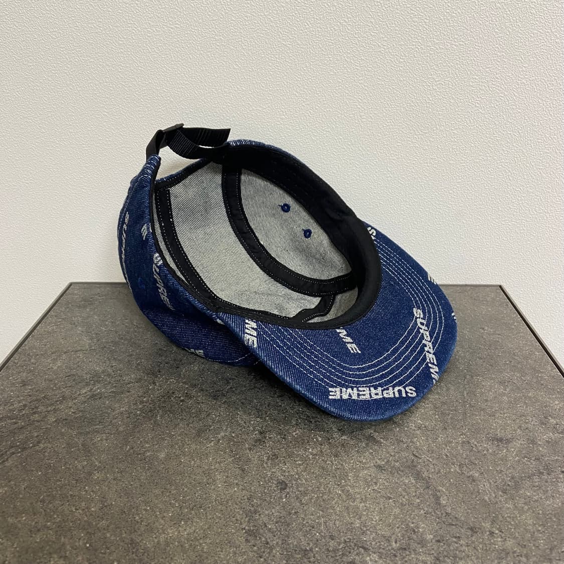(OS) 슈프림 박스로고 캠프캡 모자 인디고 데님 상품이미지7