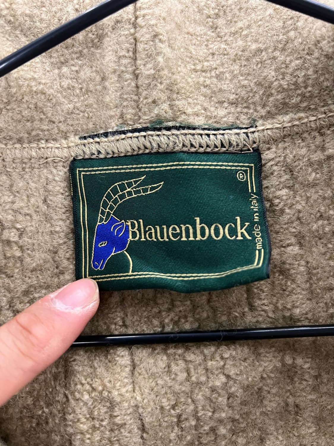 Blauenbock 이태리 울 후드 모직 코트 46 상품이미지8